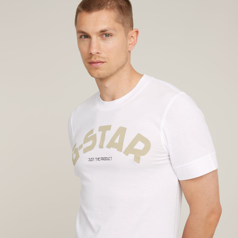 G-STAR® Puff Logo Slim T-Shirt White