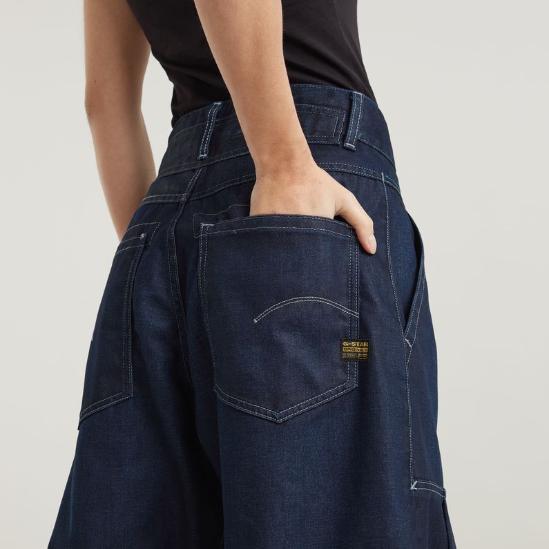 G-STAR® Pleated Jeans 다크 블루