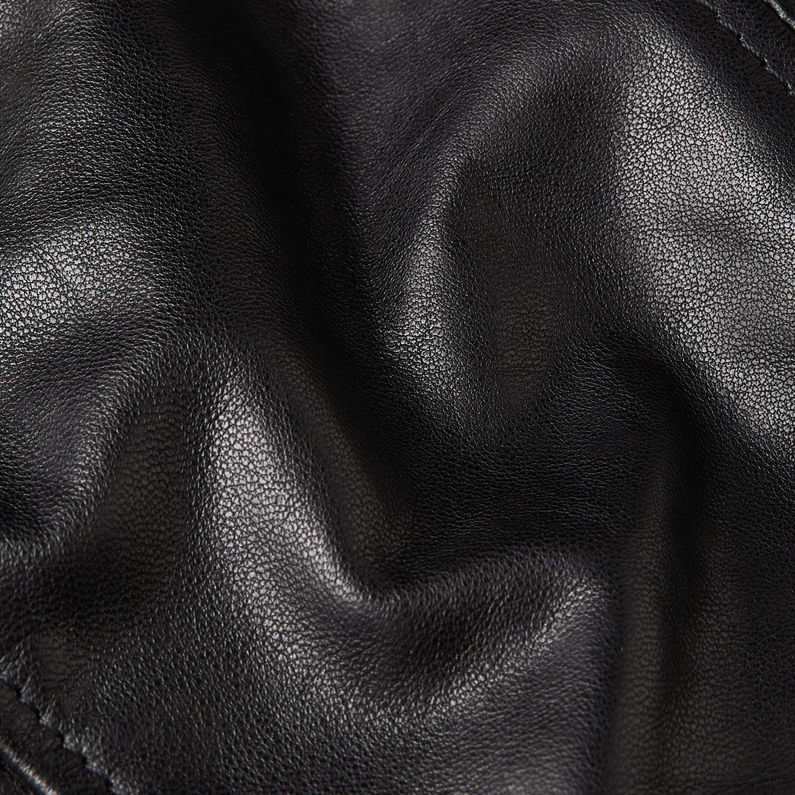 G-STAR® Biker Leather Jacke Schwarz