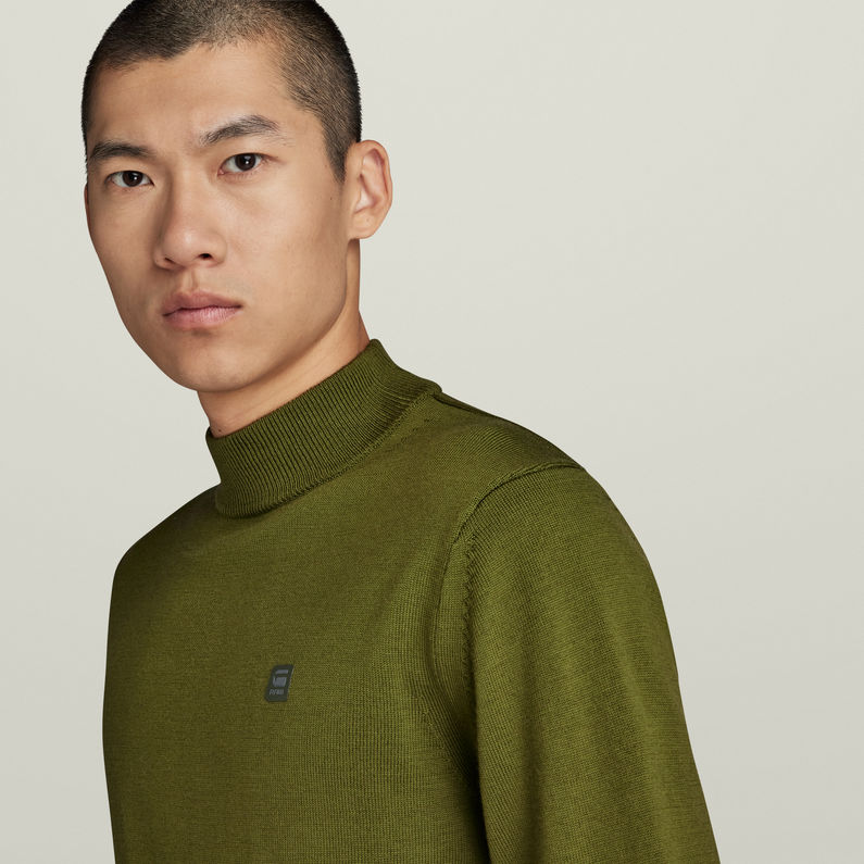 G-Star RAW® Premium Core Mock Knit Green