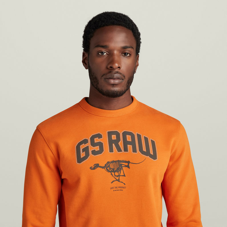 g-star-raw-skeleton-dog-graphic-sweater-orange