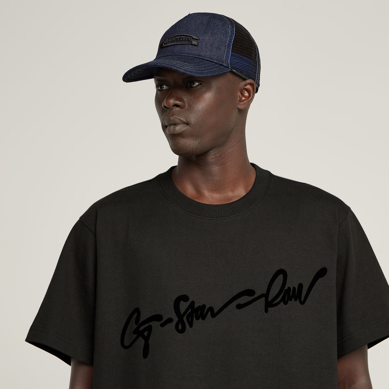 G-STAR® Flock G-Script Loose T-Shirt Black