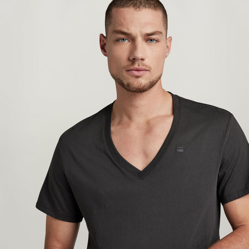 G-STAR® Base Heather V-Neck T-Shirt 2-Pack Black