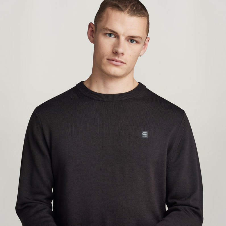G-STAR® Premium Core Knitted Pullover Schwarz