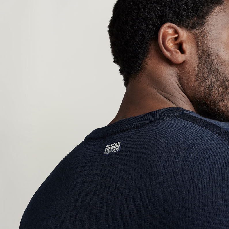 G-STAR® Premium Core Knitted Pullover Dunkelblau