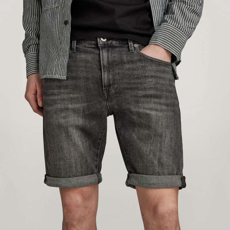 G-STAR® 3301 Slim Denim Shorts Black