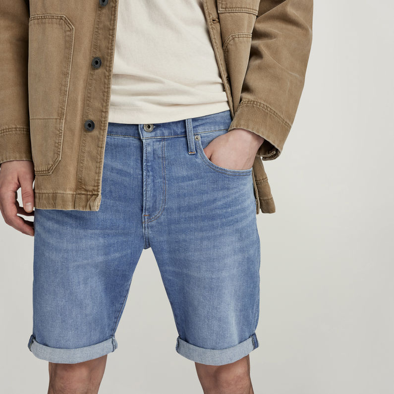 G-STAR® 3301 Slim Denim Short Midden blauw