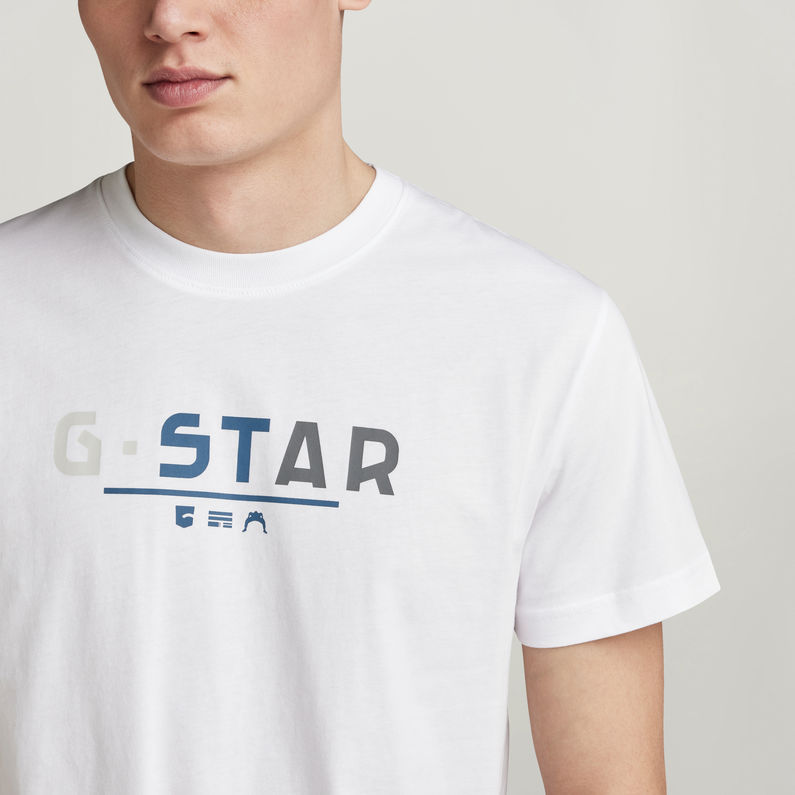 G-STAR® Multi Logo Graphic T-Shirt White