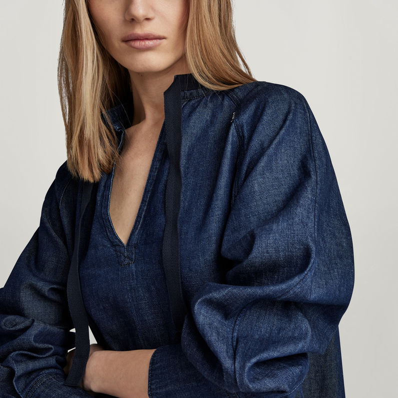 G-STAR® V-Neck Tunic Kleid Dunkelblau