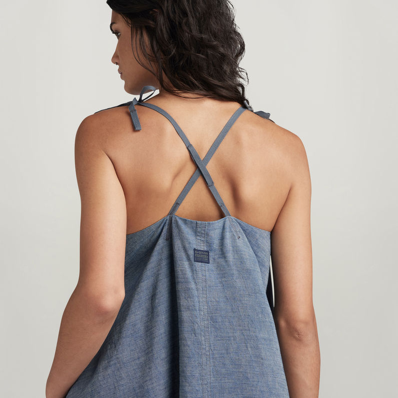 G-STAR® Jurk Para Simple Donkerblauw