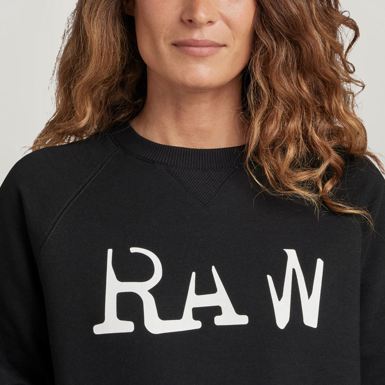G-STAR® Sweat RAW Graphic Straight Noir