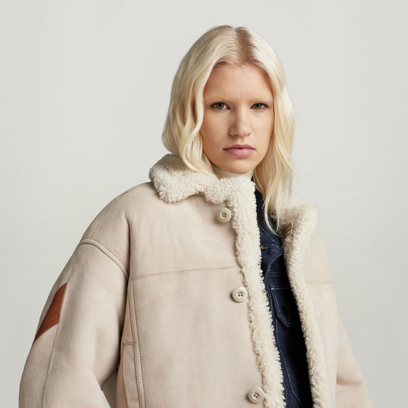 G-STAR® E Short Shearling Jacket Multi color