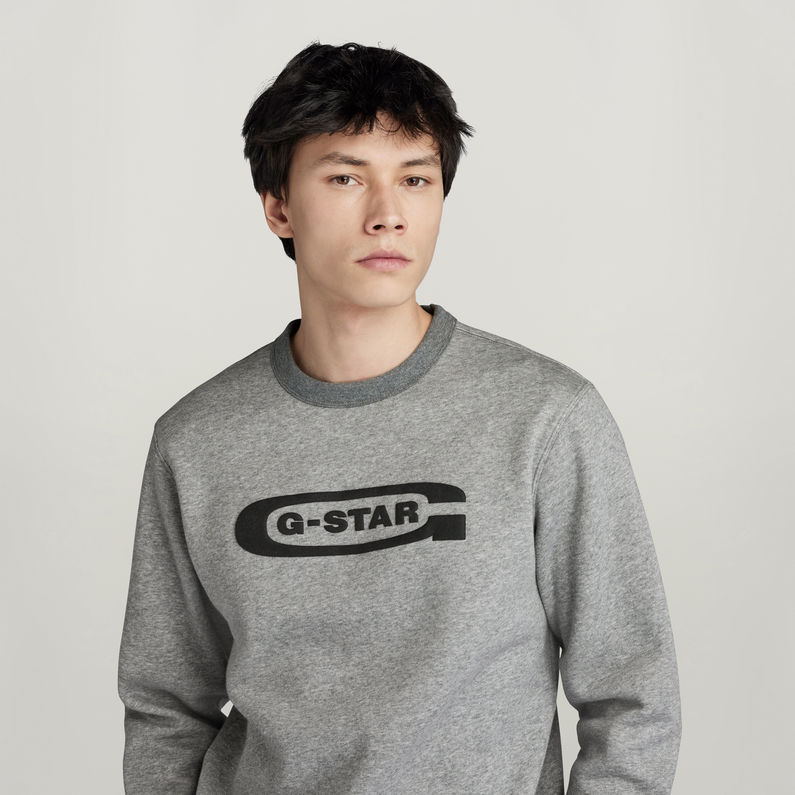 g-star-old-school-logo-sweatshirt-mehrfarbig