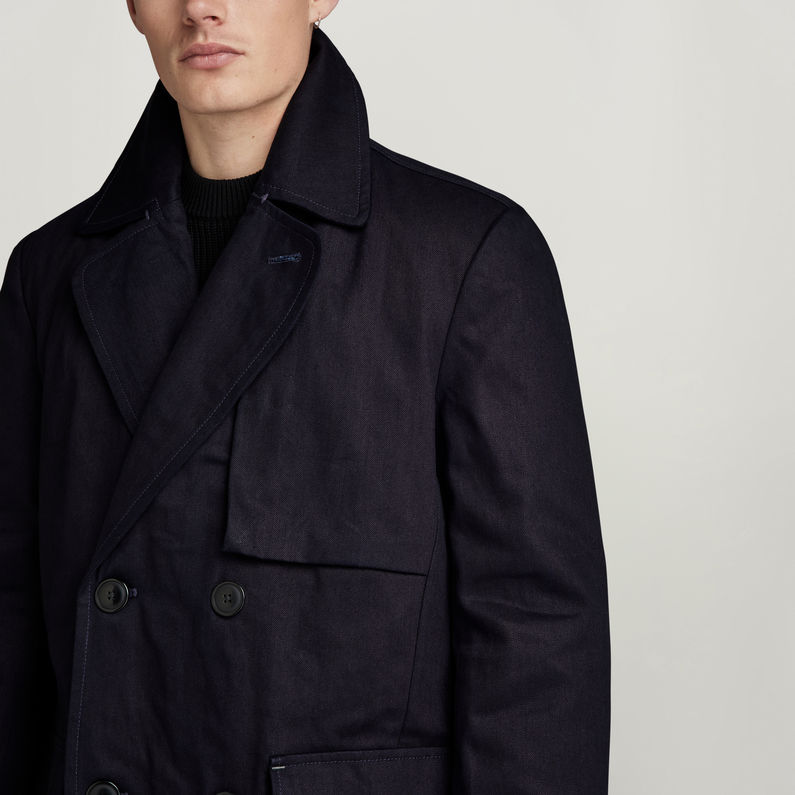 G-STAR® GSRR Long Overcoat Dark blue