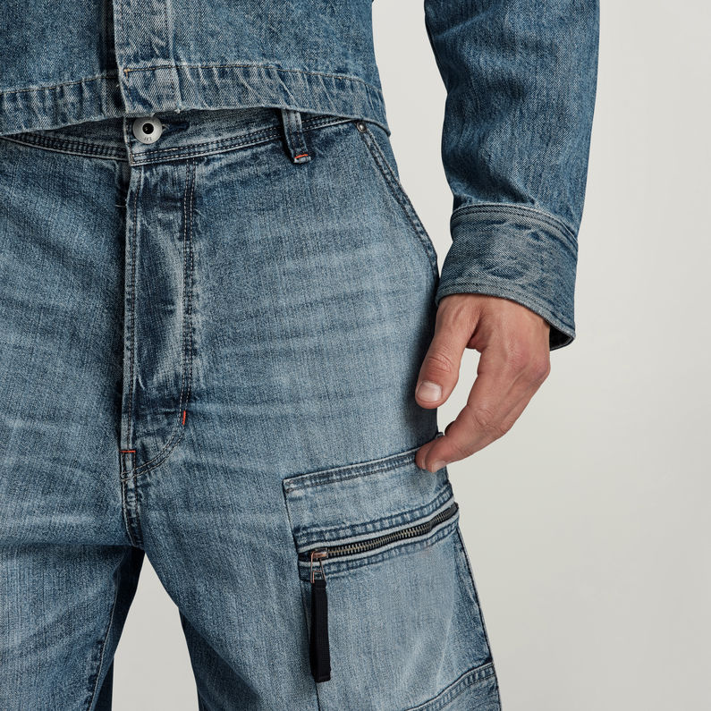 G-STAR® Multi Pocket Cargo Relaxed Jeans 미디엄 블루