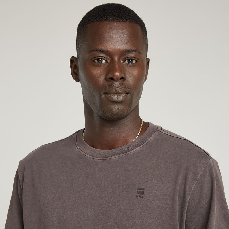 G-STAR® Text Back Graphic Overdyed Lash T-Shirt Brown