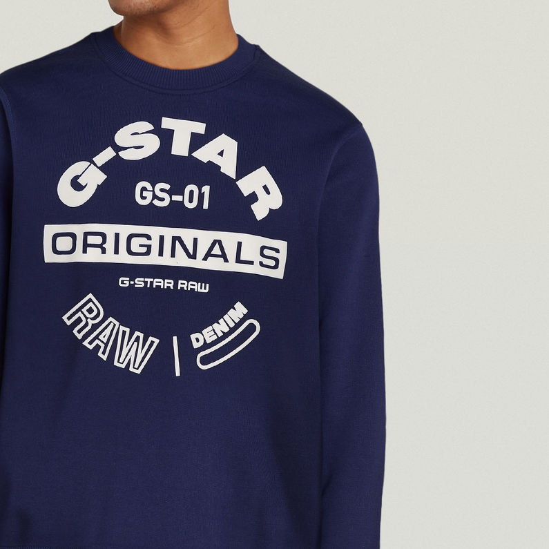G-STAR® Sudadera Originals Logo Graphic Azul oscuro