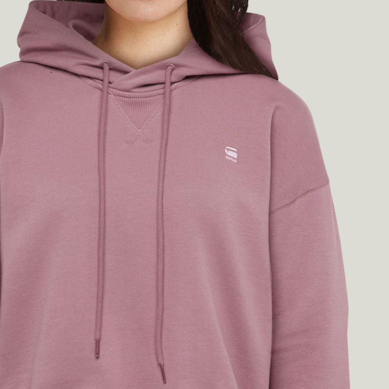 G-STAR® Oversized Cropped Hoodie Purple