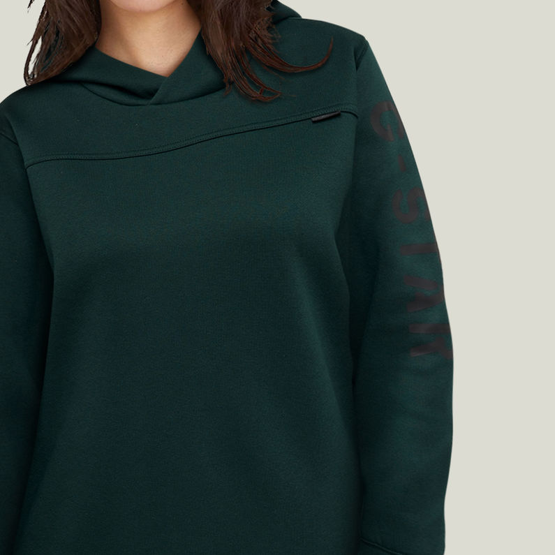 G-STAR® Graphic Loose Hoodie Jurk Groen