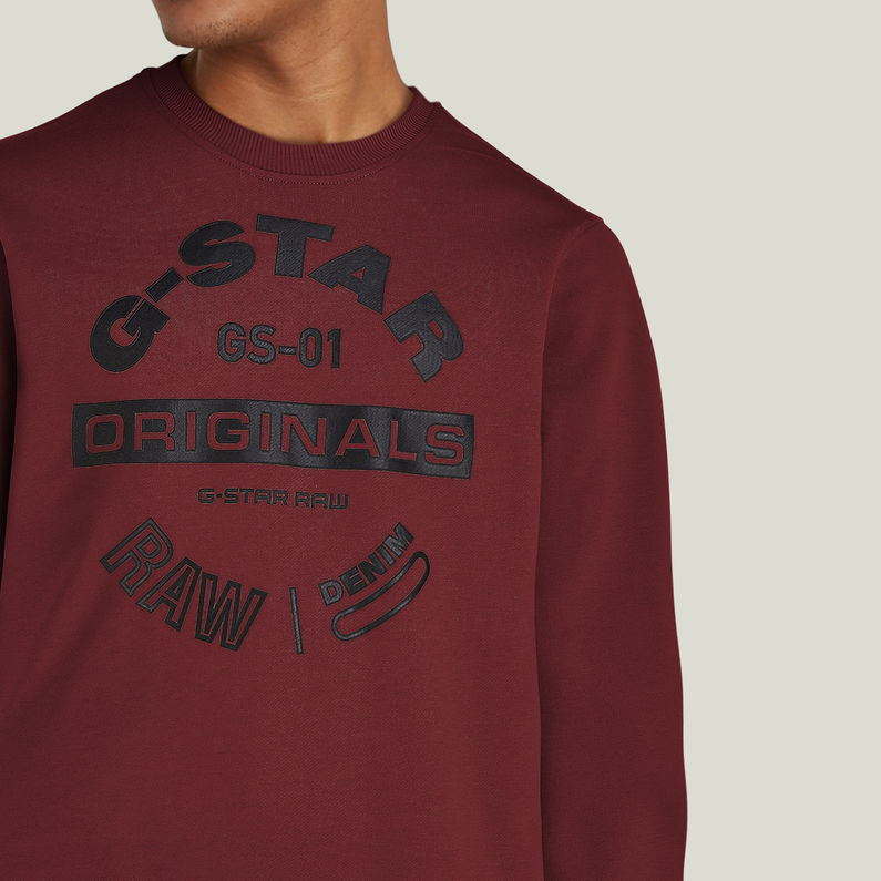 G-STAR® Originals Logo Graphic Sweater Purple