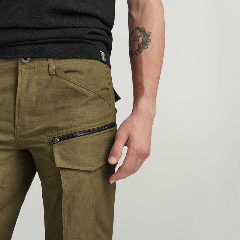 G-STAR® Pantalon Rovic Zip 3D Regular Tapered Vert