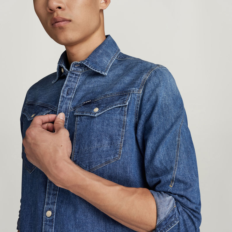 G-STAR® Arc 3D Slim Hemd Mittelblau