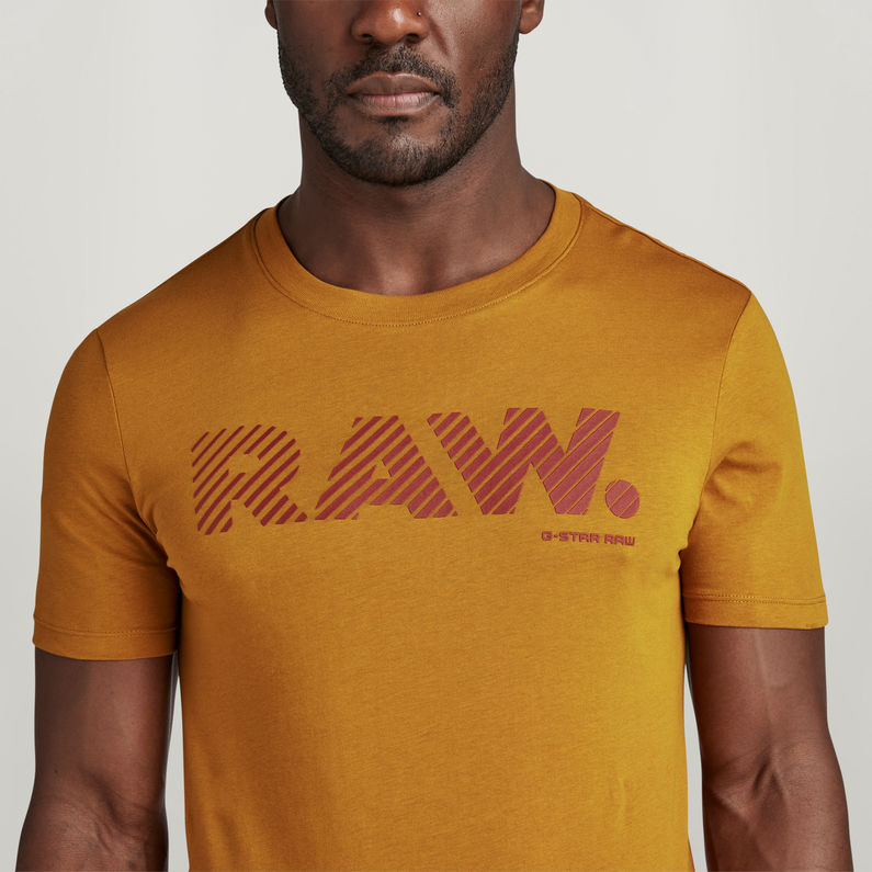 G-STAR® 3D RAW. Logo Slim T-Shirt Brown