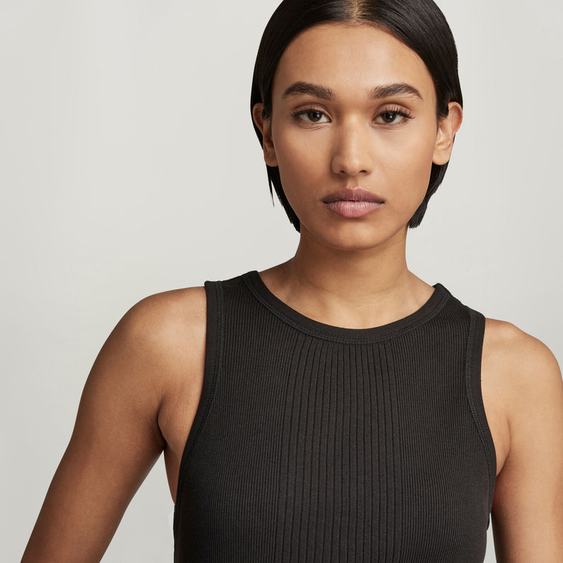 G-STAR® Engineered Rib Tanktop Negro