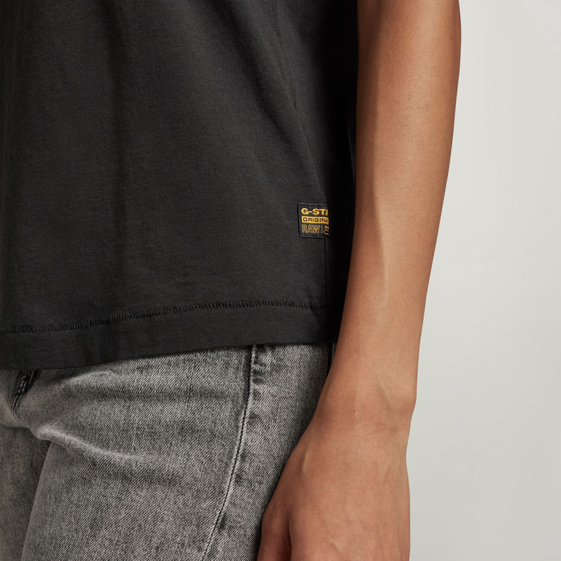 G-STAR® Originals Label Regular T-Shirt Zwart