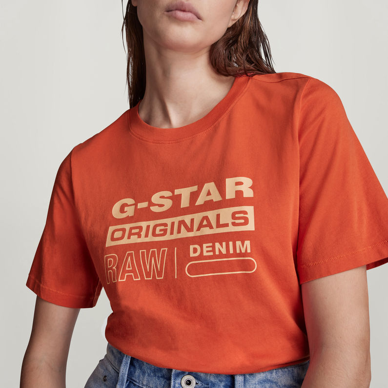 G-STAR® Originals Label T-Shirt Rot