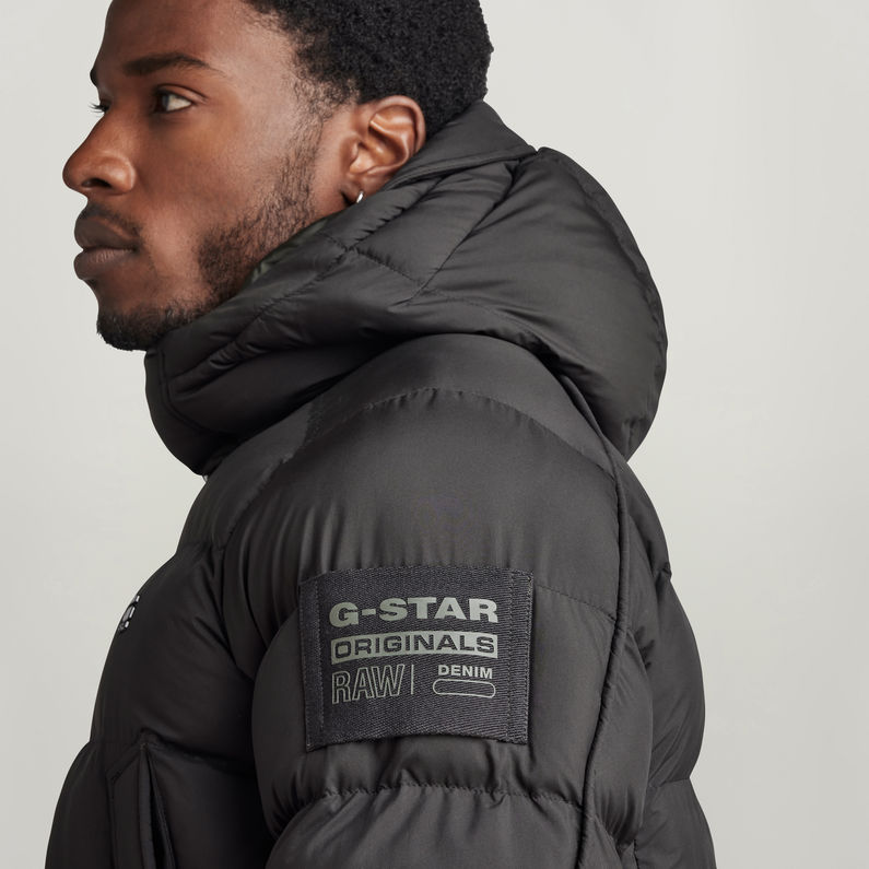 G-STAR® G-Whistler Gewatteerde Parka Met Capuchon Zwart