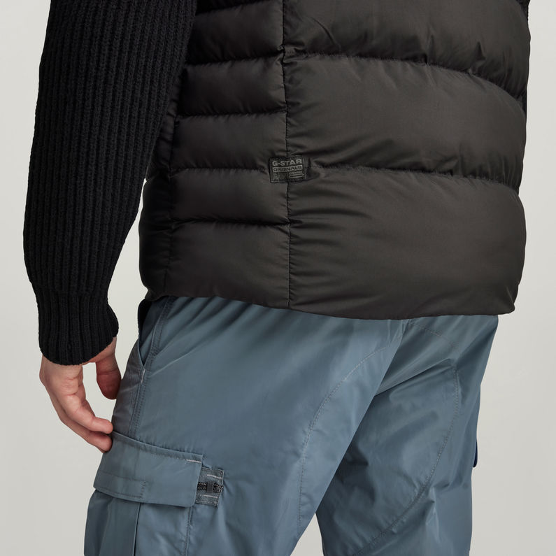 G-STAR® G-Whistler Gewatteerde Bodywarmer Met Capuchon Zwart