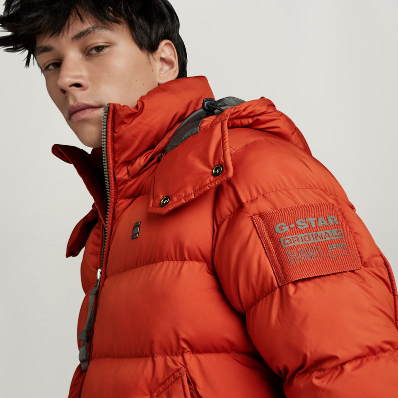 G-STAR® G-Whistler Gewatteerd Jack Met Capuchon Oranje