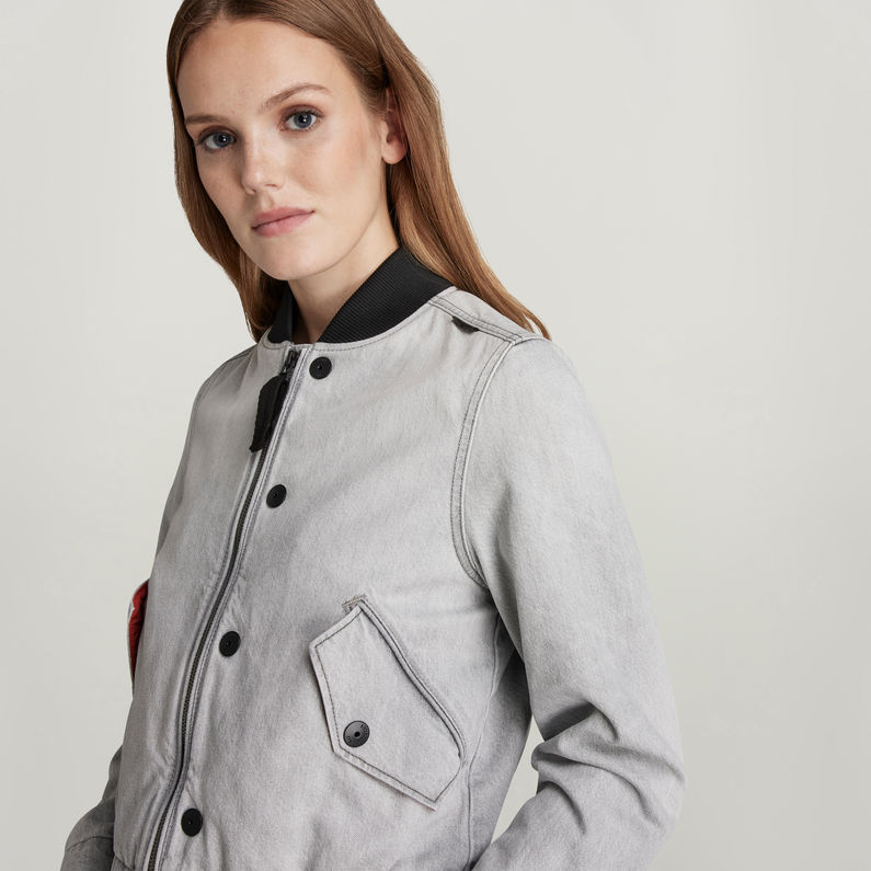 G-STAR® Bomber Drawstring Gris