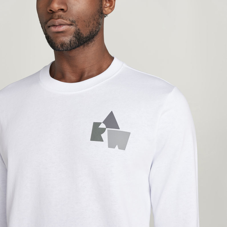 G-STAR® Lightweight Back Tape Sweater Weiß