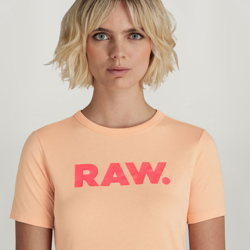 G-STAR® RAW. Slim T-Shirt Pink