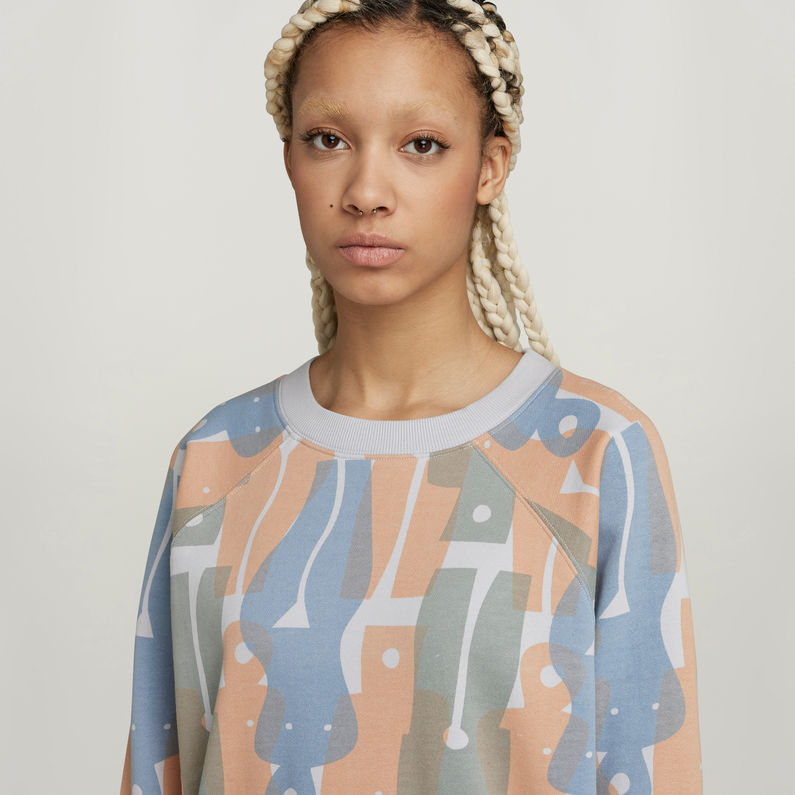 G-STAR® Raglan Allover Loose Sweater Multi color