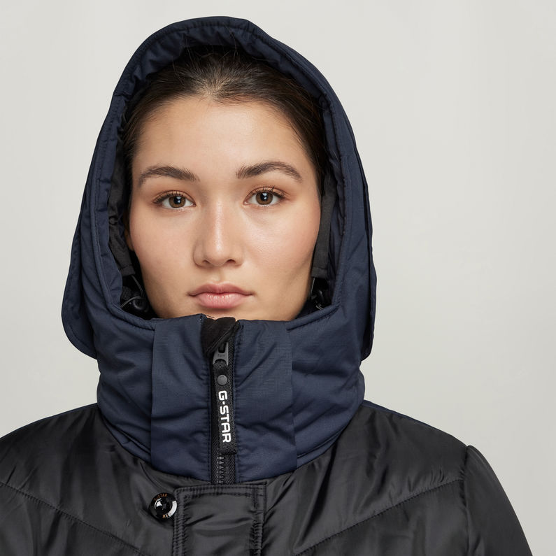 G-STAR® Alaska Hooded Mantel Schwarz