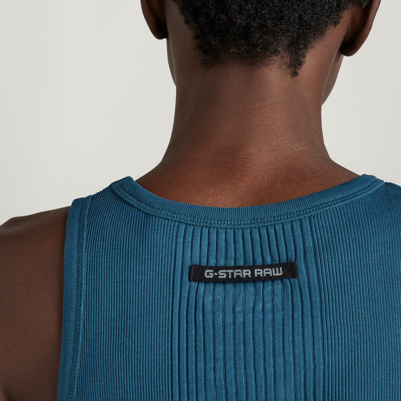 G-STAR® Robe Engineered Rib Tank Bleu moyen