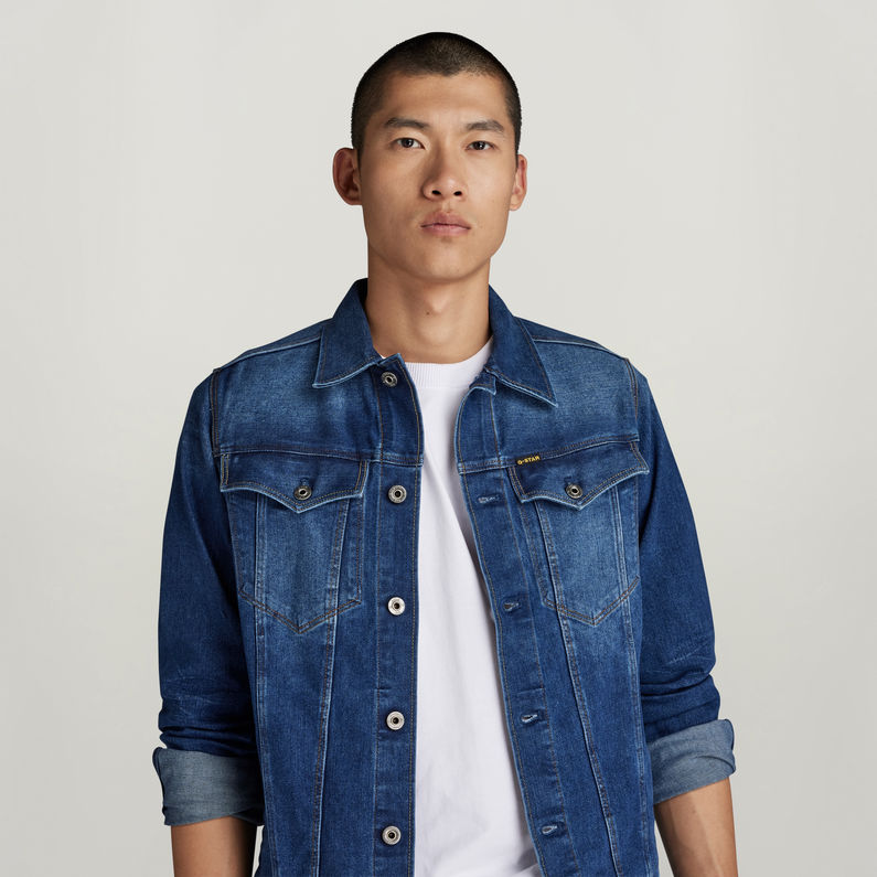 G-STAR® 3301 Slim Jacke Mittelblau