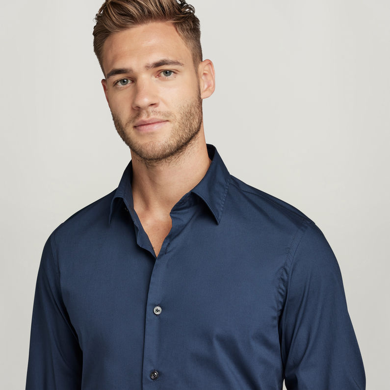 G-STAR® Camisa Slim Azul oscuro