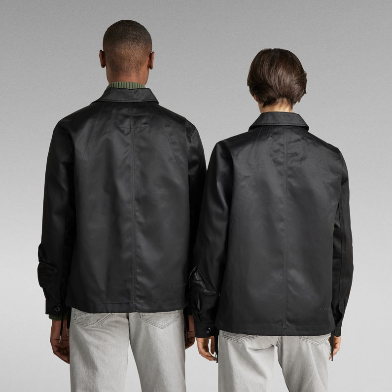 G-STAR® Unisex 2 Flap Pocket Relaxed Overshirt Black