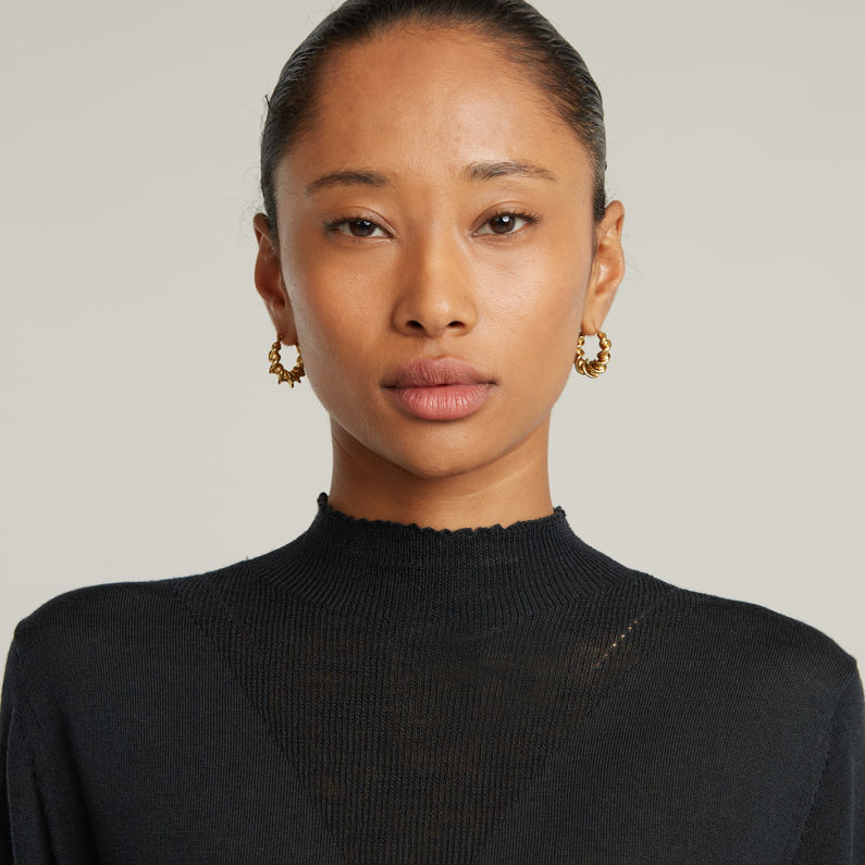 G-STAR® Jersey Mock Knitted Negro