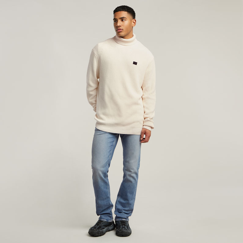 G-STAR® Jersey Pullover Turtle Knitted Beige