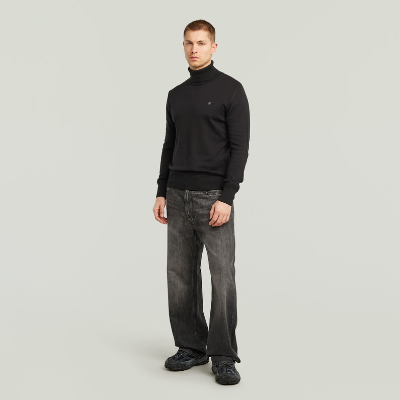 G-STAR® Core Turtle Knitted Pullover Schwarz