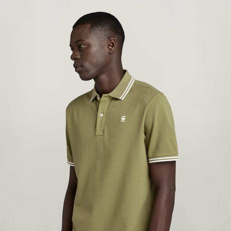 G-STAR® Dunda Slim Stripe Poloshirt Grün