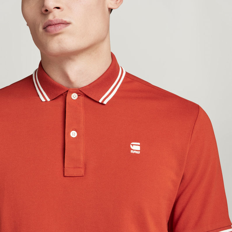 G-STAR® Dunda Slim Stripe Poloshirt Orange