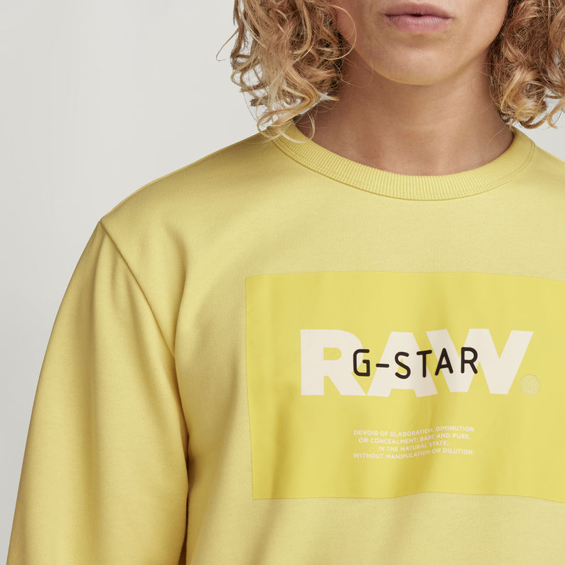G-STAR® Originals Logo Sweat Yellow