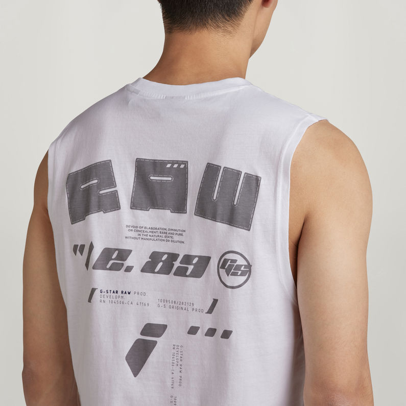 G-STAR® Sobiru Back Graphic Tank Top White