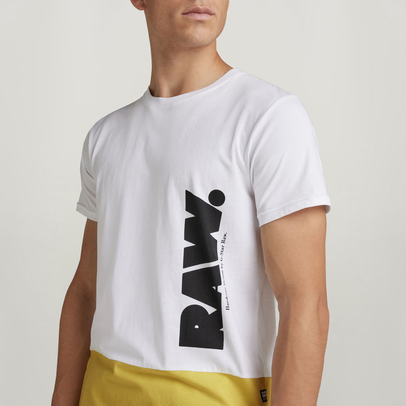 G-STAR® Color Block RAW. T-Shirt White